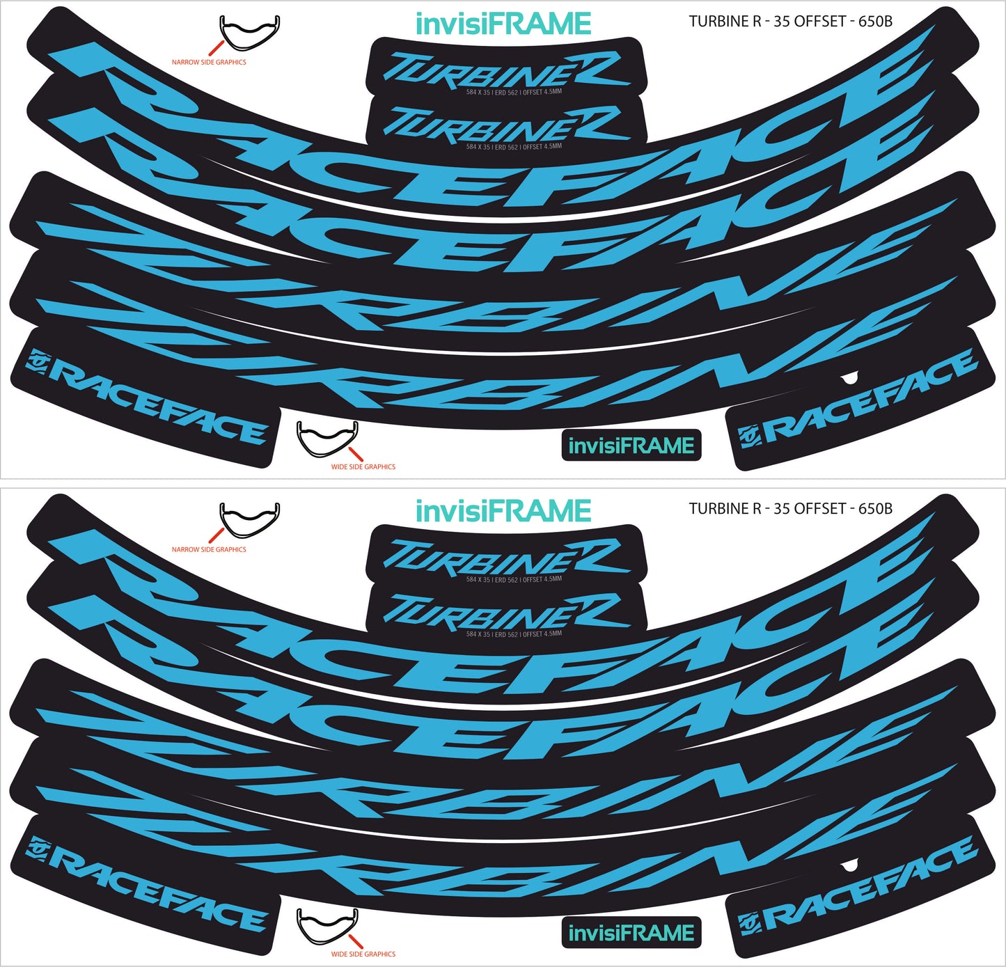 Raceface Turbine R Offset 27.5 Decals