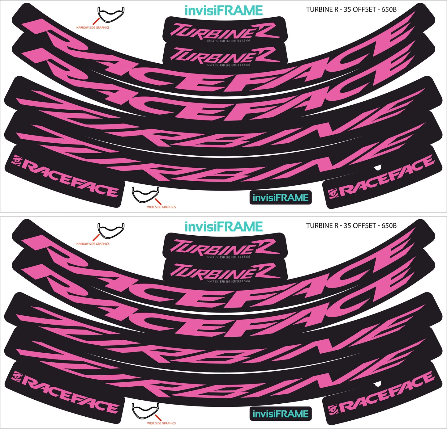 Raceface Turbine R Offset 27.5 Decals