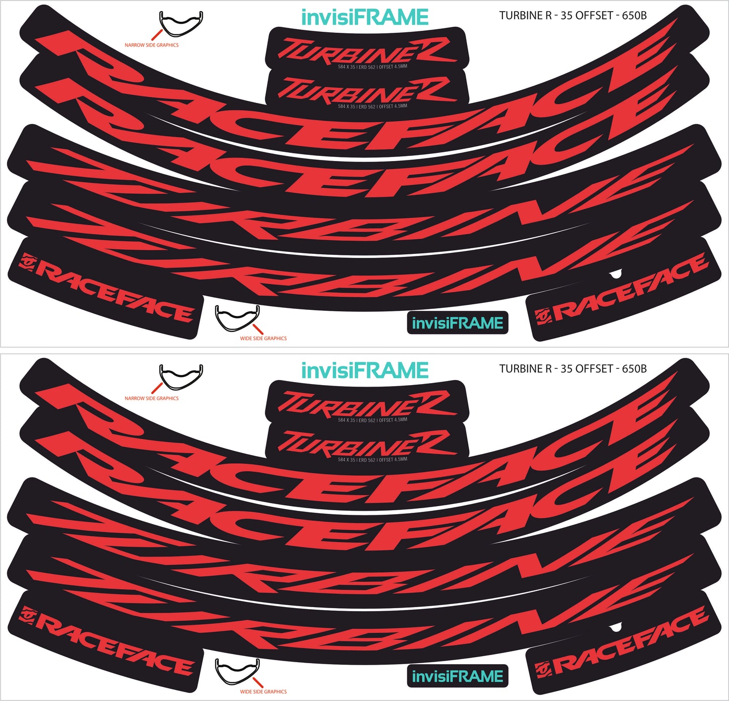 Raceface Turbine R Offset 27.5 Decals