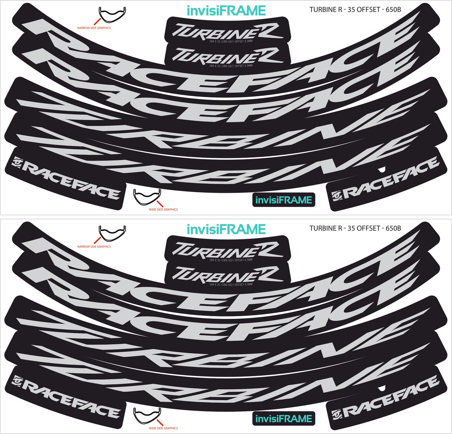 Raceface Turbine R Offset 27.5 Decals