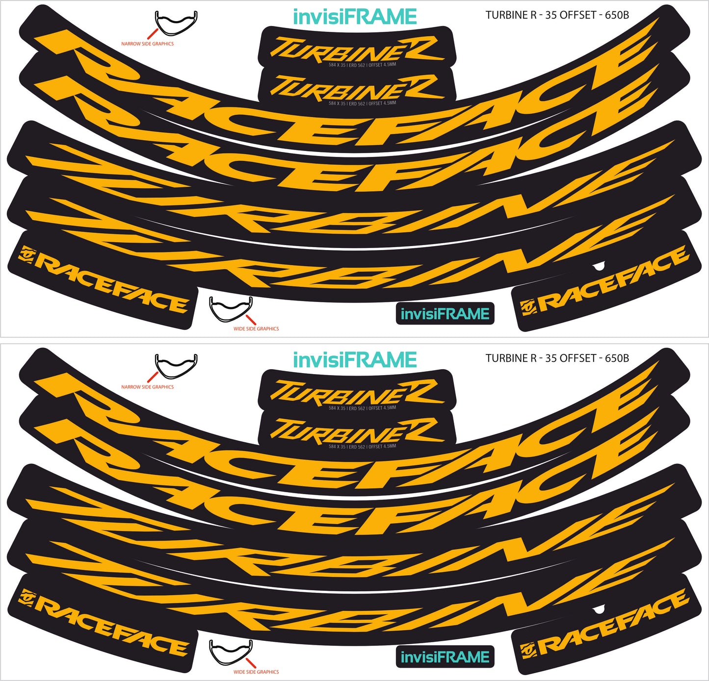 Raceface Turbine R Offset 27.5 Decals