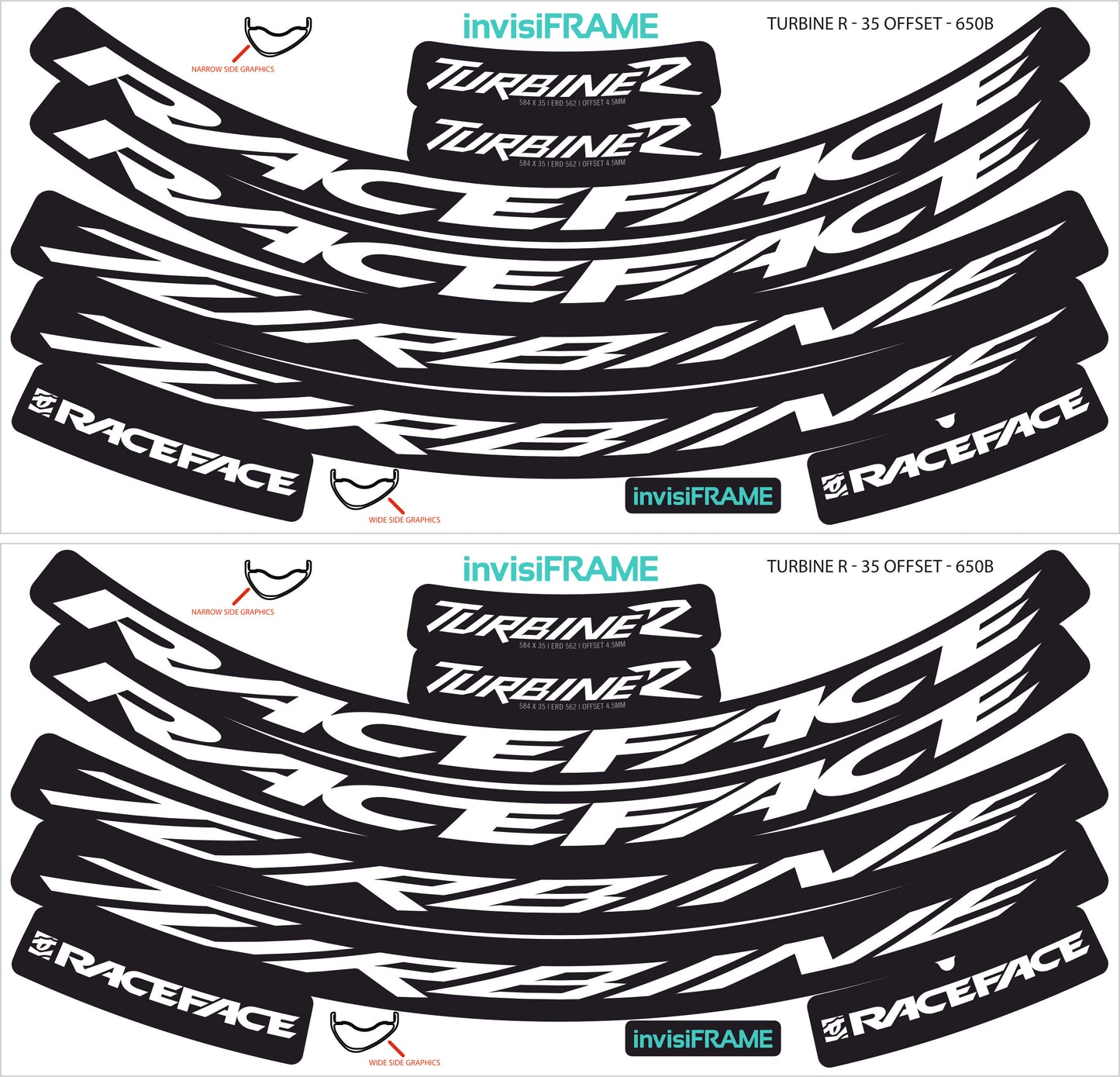 Raceface Turbine R Offset 27.5 Decals