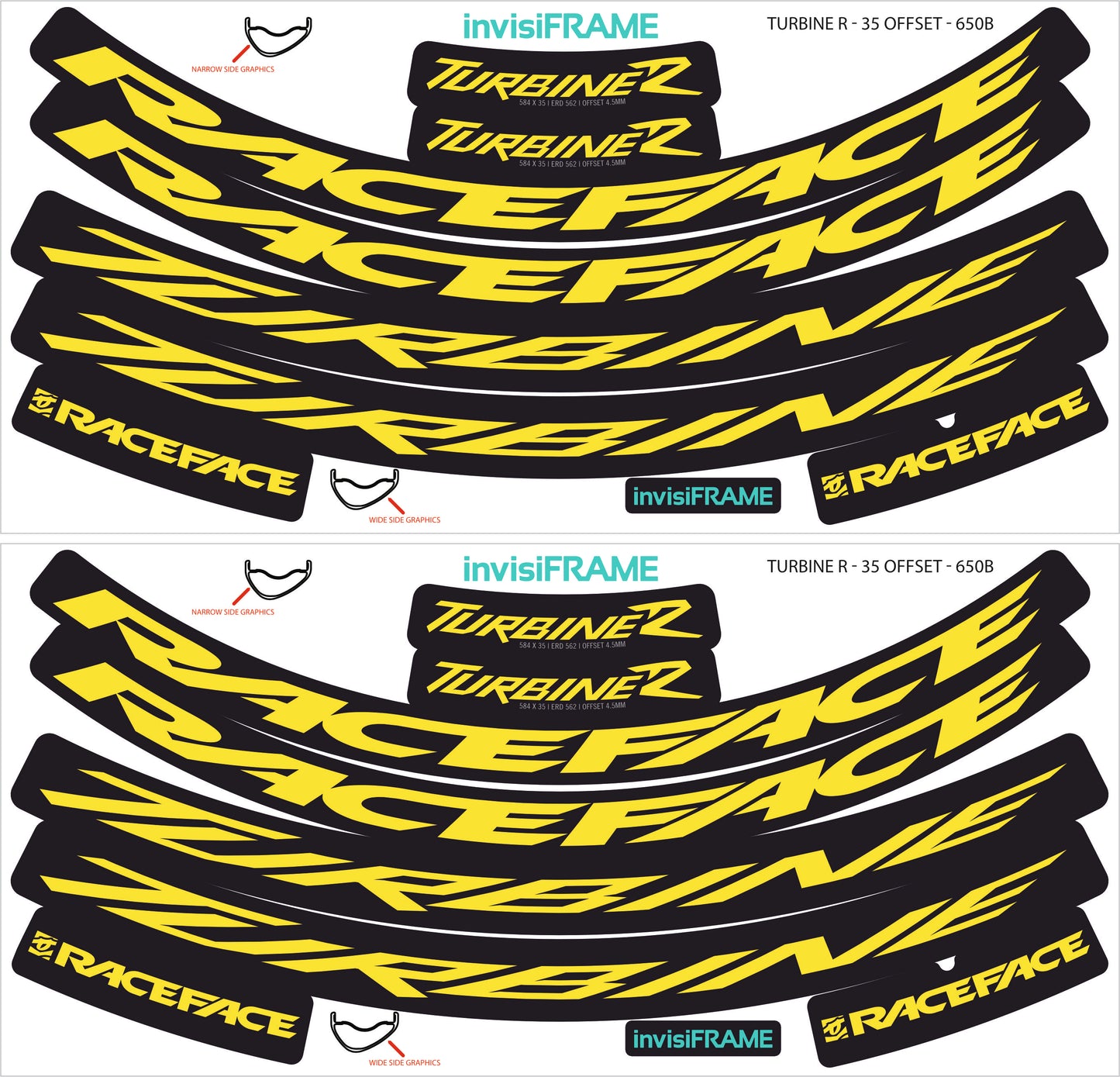 Raceface Turbine R Offset 27.5 Decals