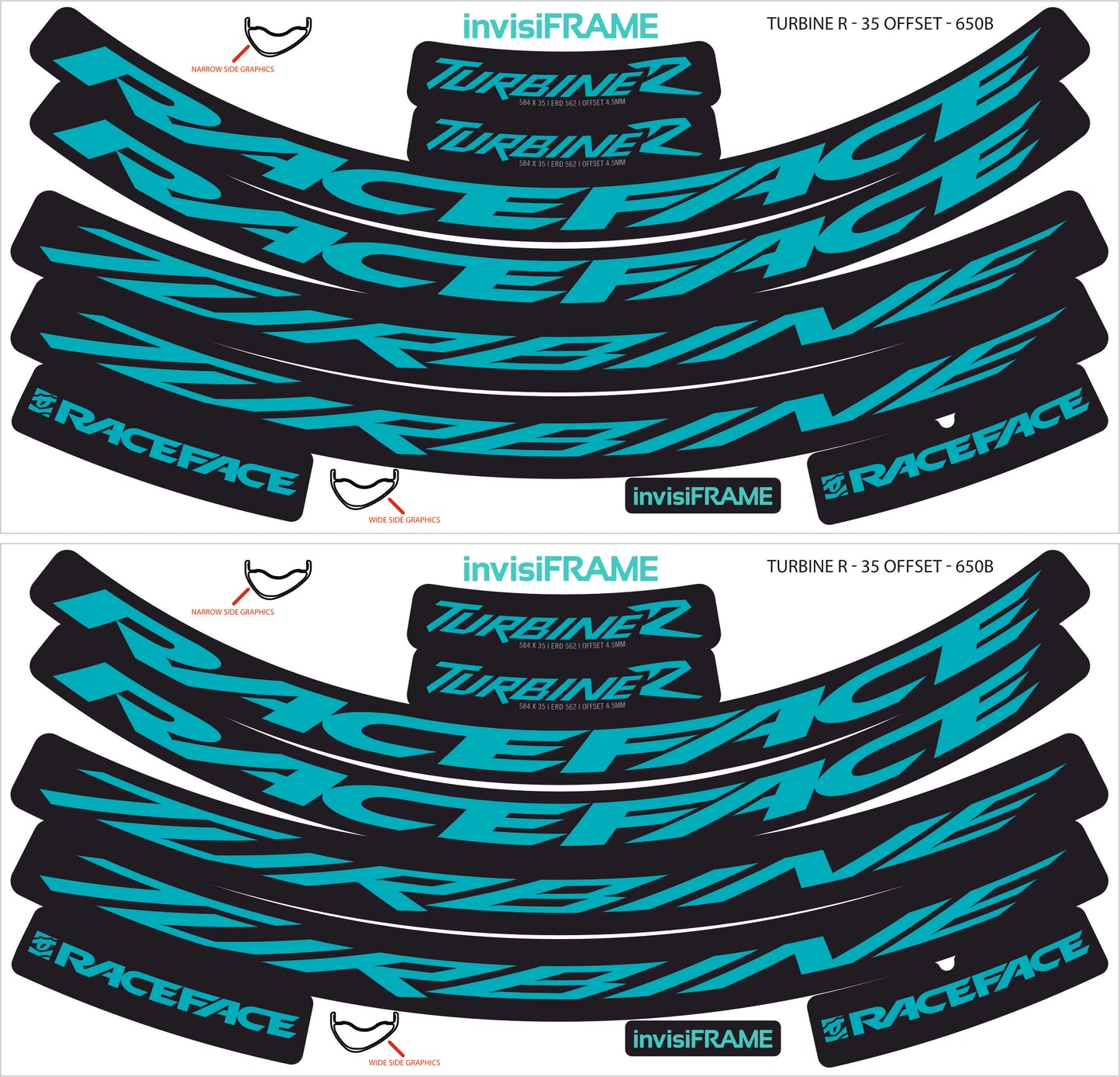 Raceface Turbine R Offset 27.5 Decals