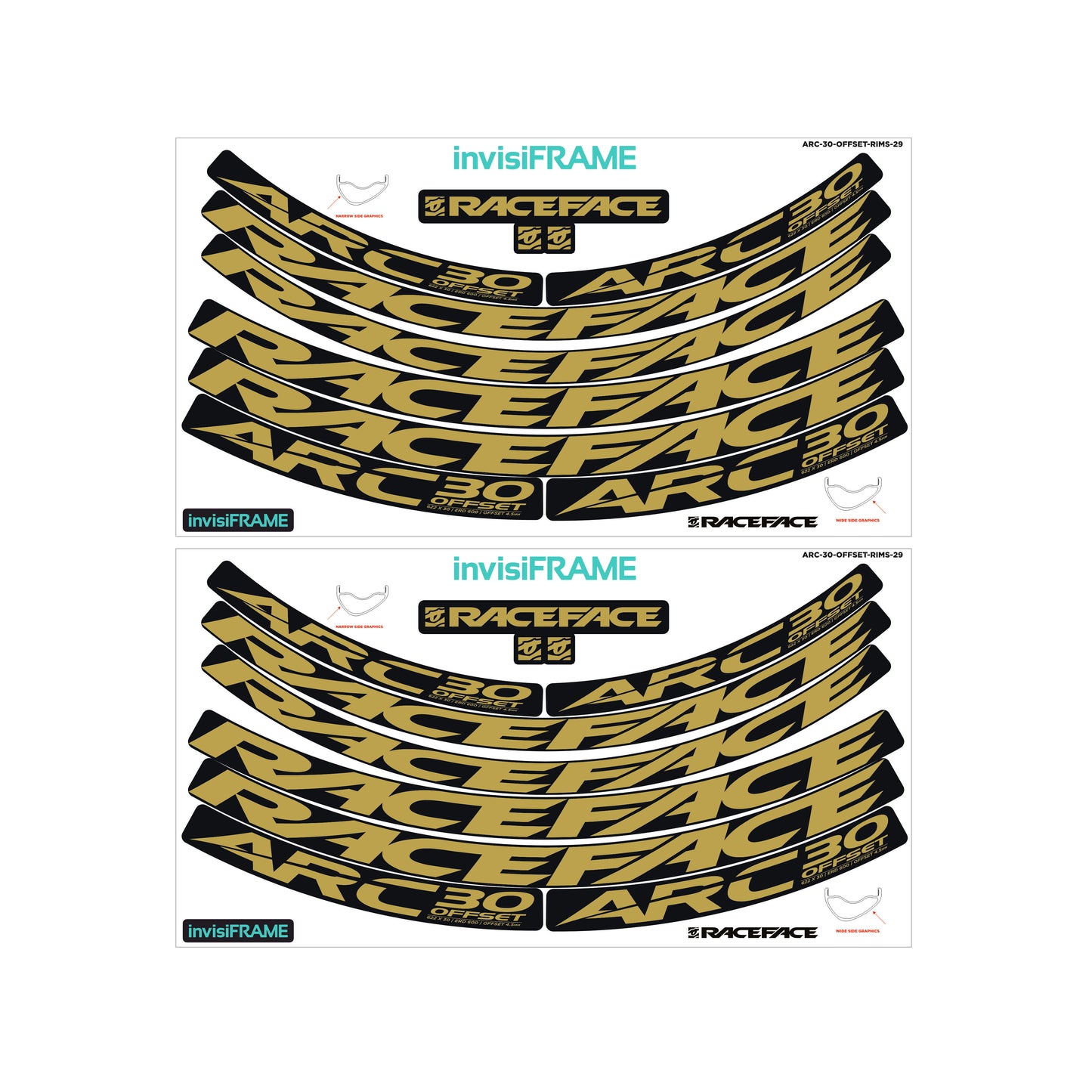 Raceface ARC 30 Offset 29er Decals
