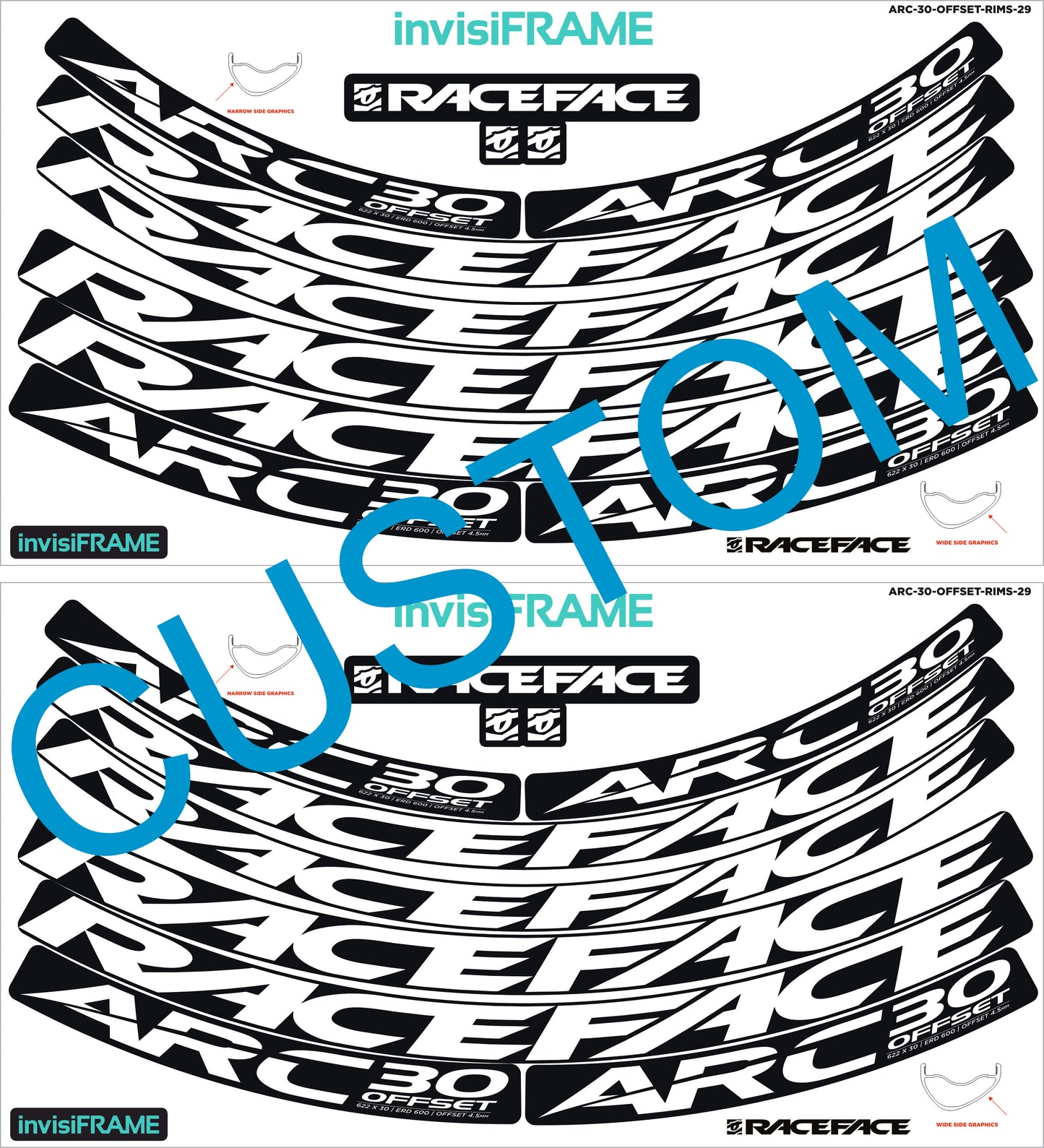 Raceface ARC 30 Offset 29er Decals