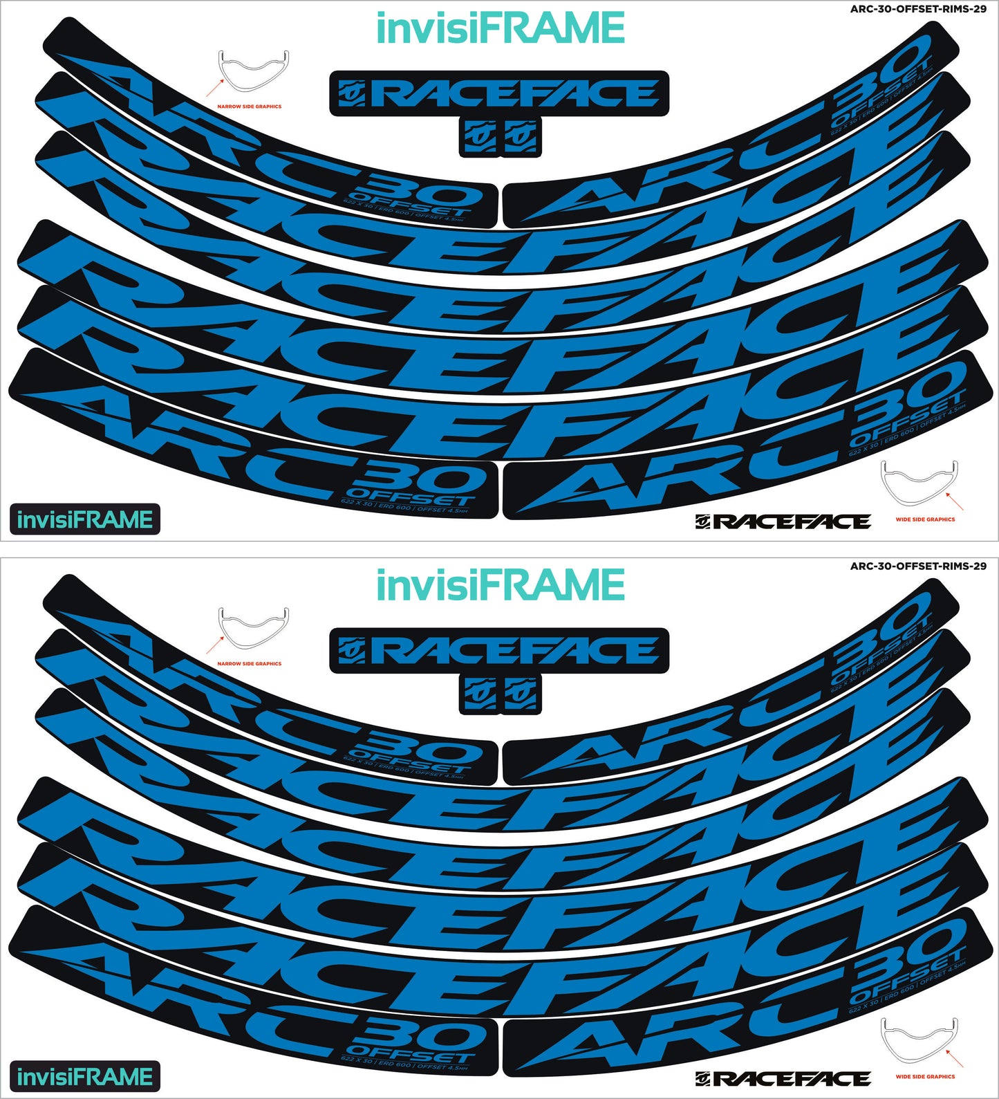 Raceface ARC 30 Offset 29er Decals