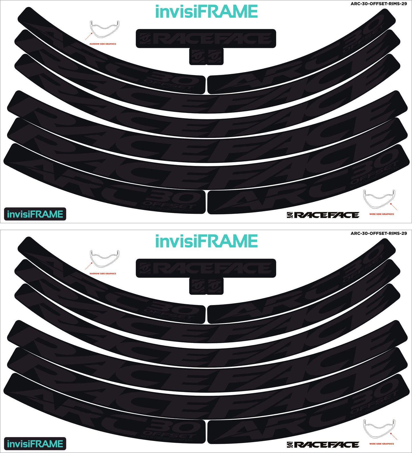 Raceface ARC 30 Offset 29er Decals