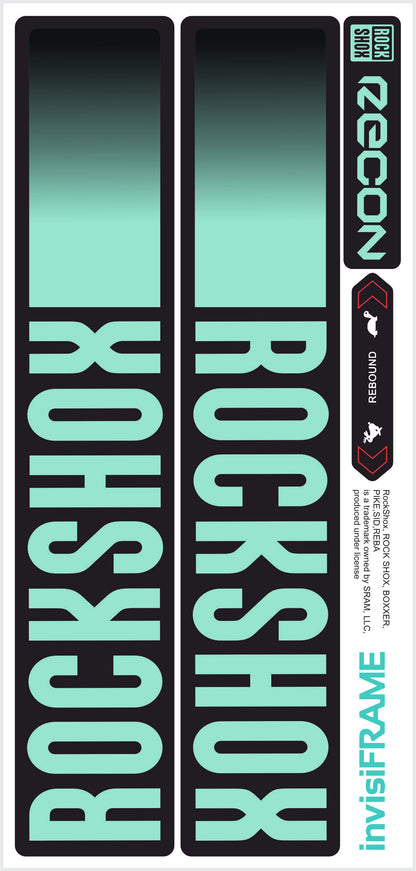 Rock Shox Recon Gold Silver Boost 2023 Decals