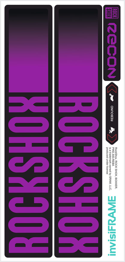 Rock Shox Recon Gold Silver Boost 2023 Decals