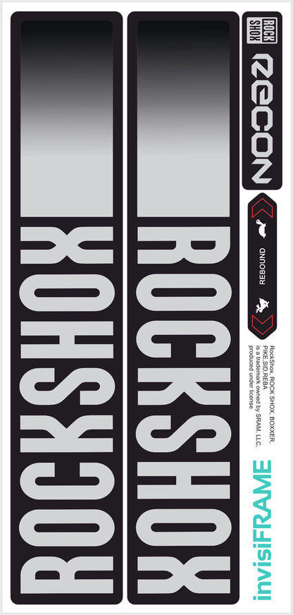 Rock Shox Recon Gold Silver Boost 2023 Decals
