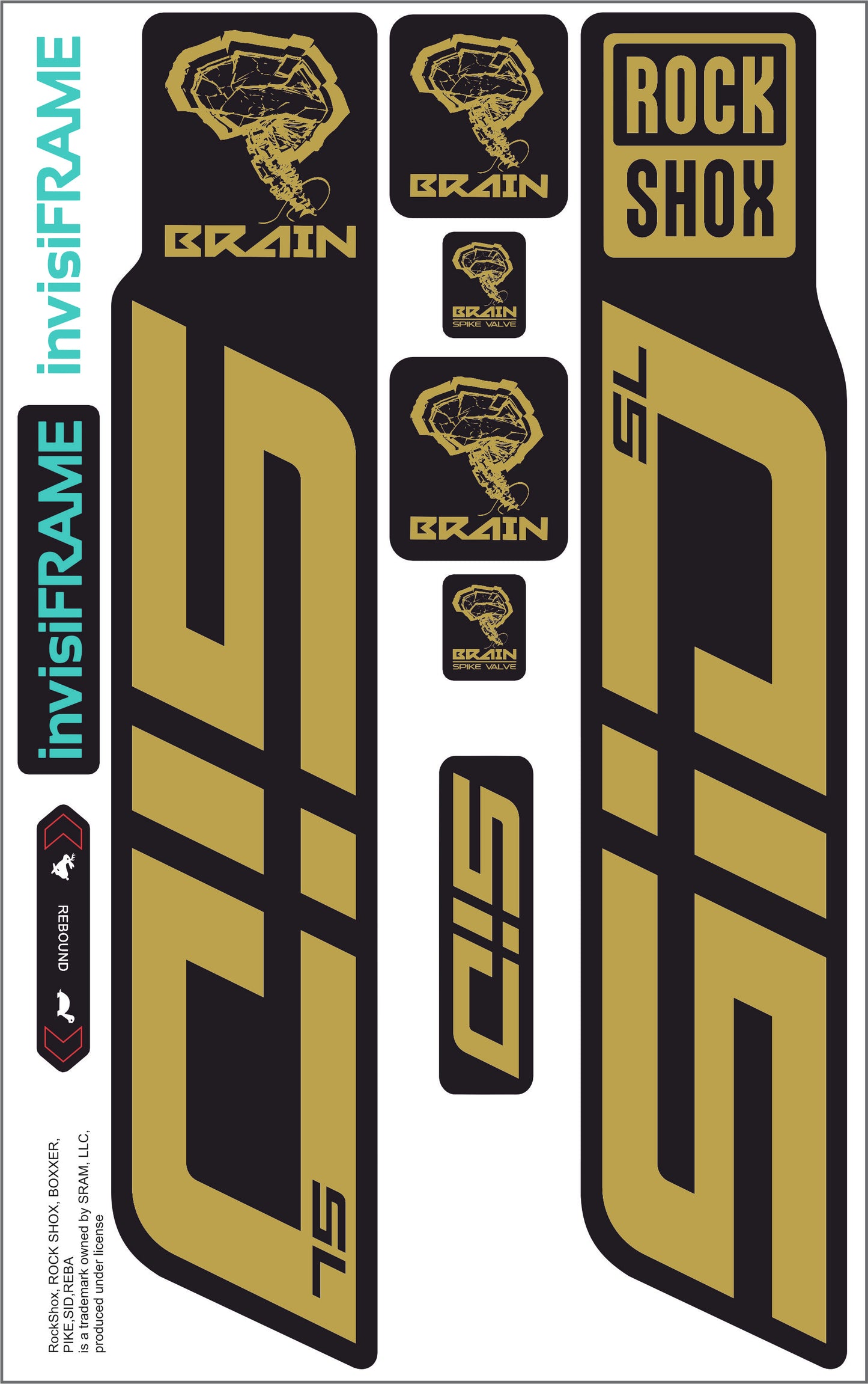 Rock Shox SID SL BRAIN 2025 Decals