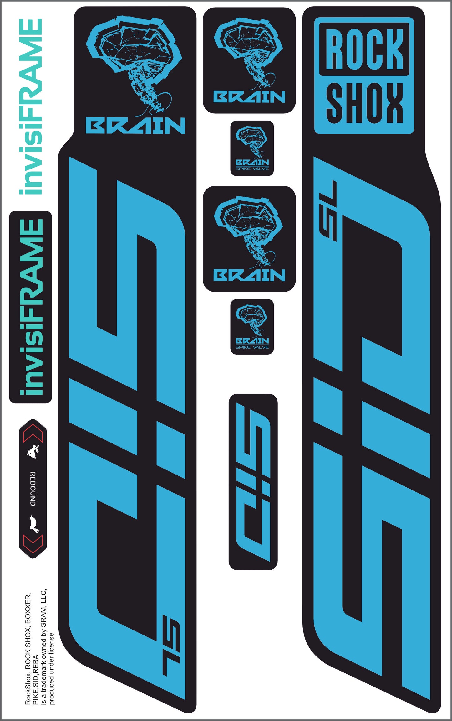 Rock Shox SID SL BRAIN 2025 Decals