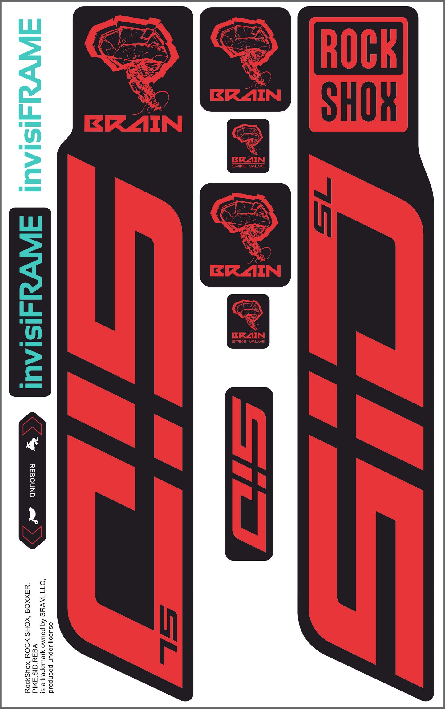 Rock Shox SID SL BRAIN 2025 Decals