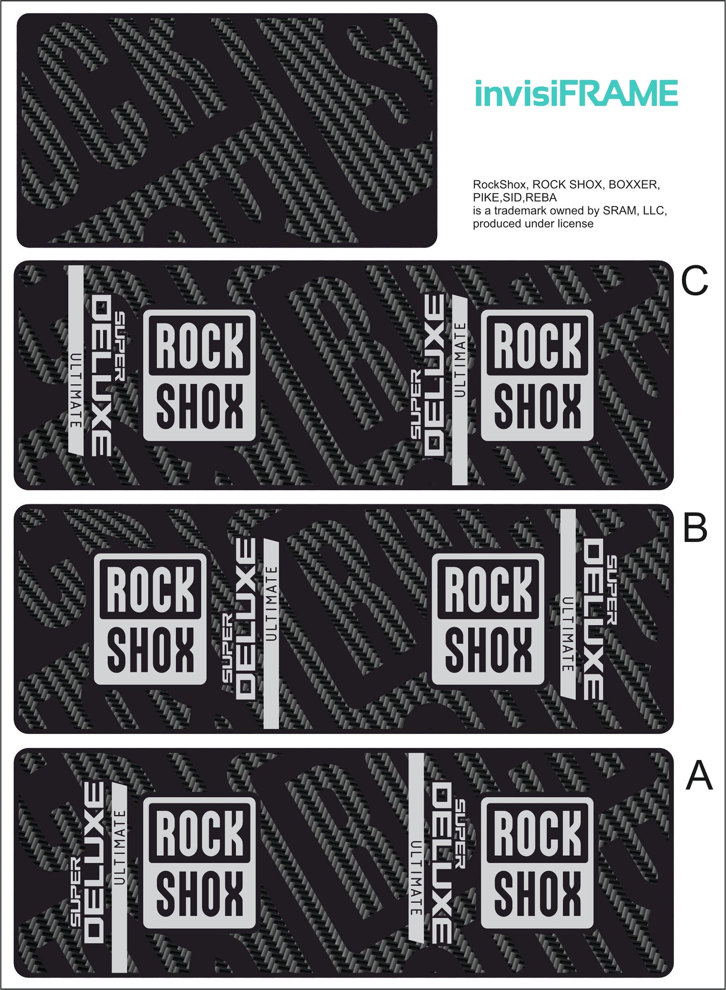 Rock Shox Super Deluxe Ultimate Decals 2025