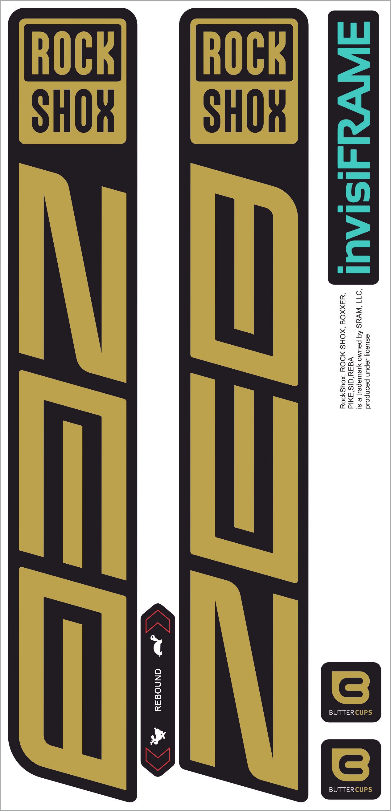 Rock Shox ZEB R 2027 Decals