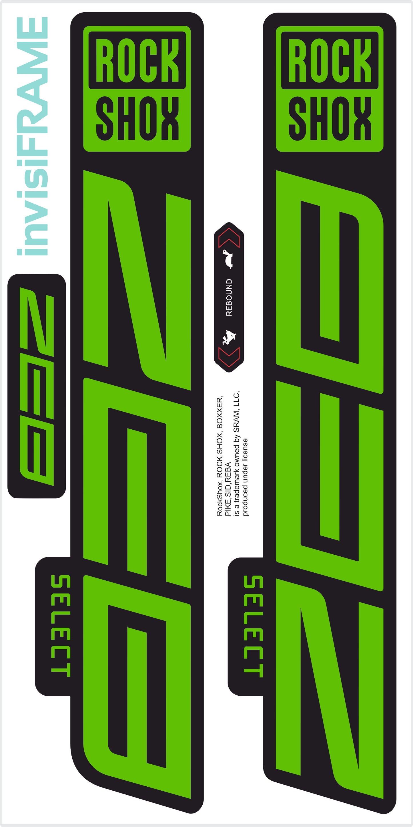 Rock Shox ZEB Select 2023 Decals