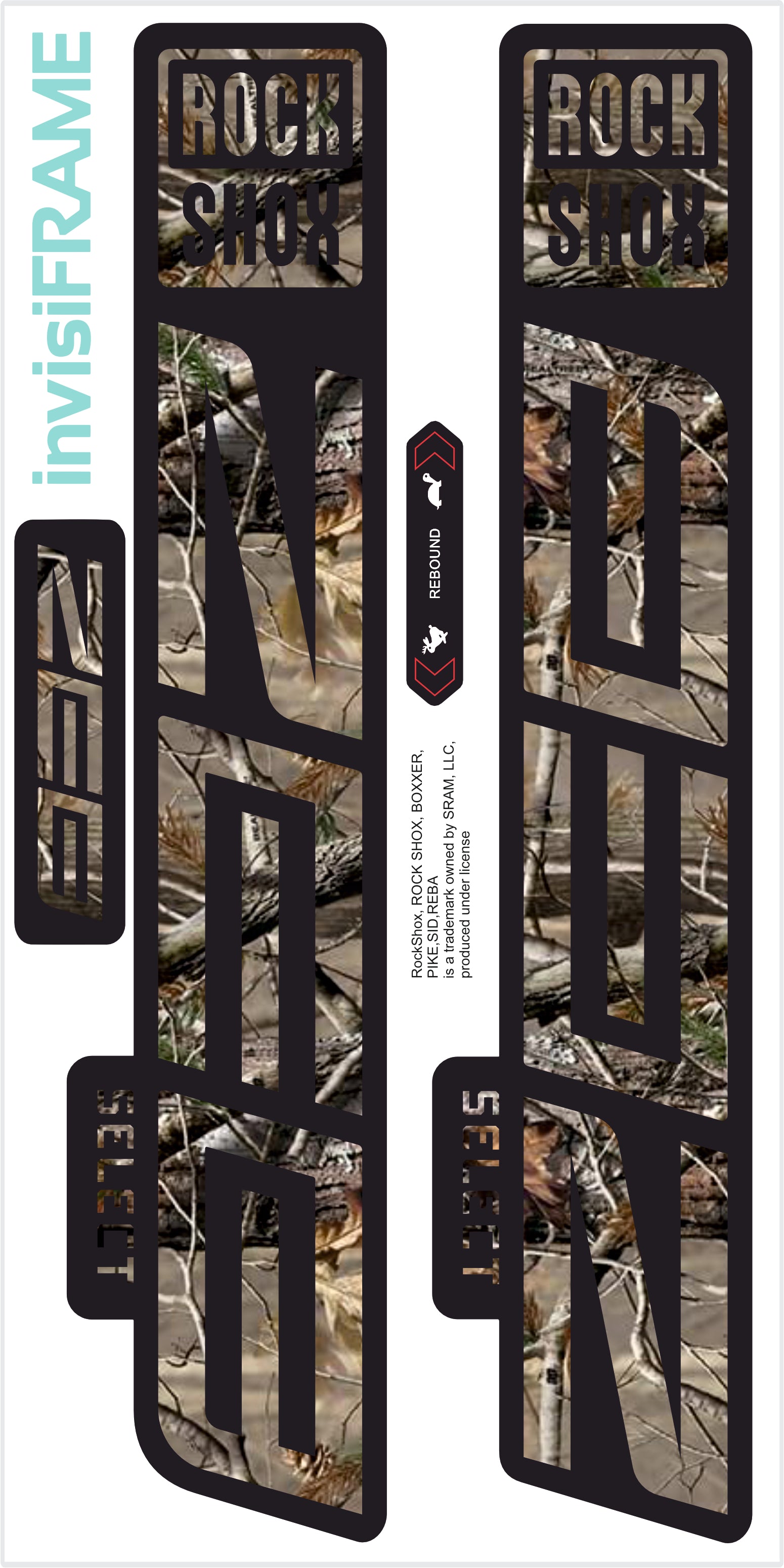 Rockshox Zeb Select 2023 decals – invisiframe