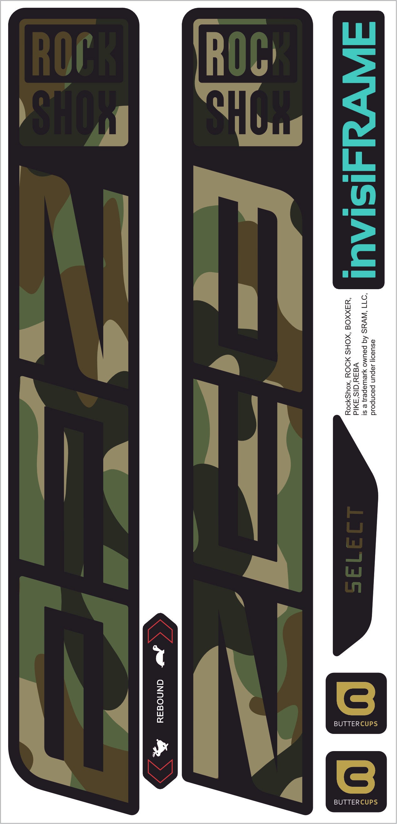 Rock Shox ZEB Select 2027 Decals
