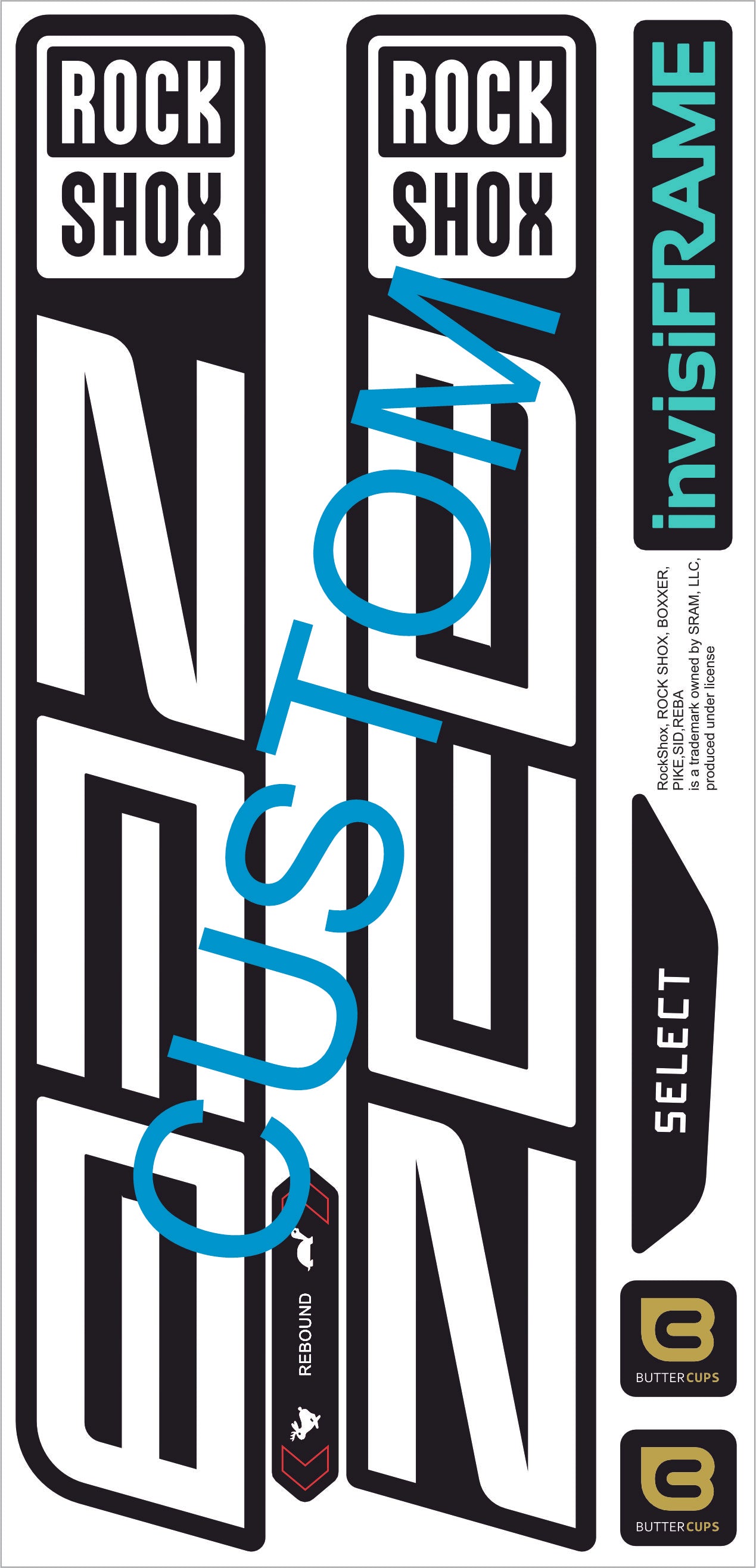 Rock Shox ZEB Select 2027 Decals