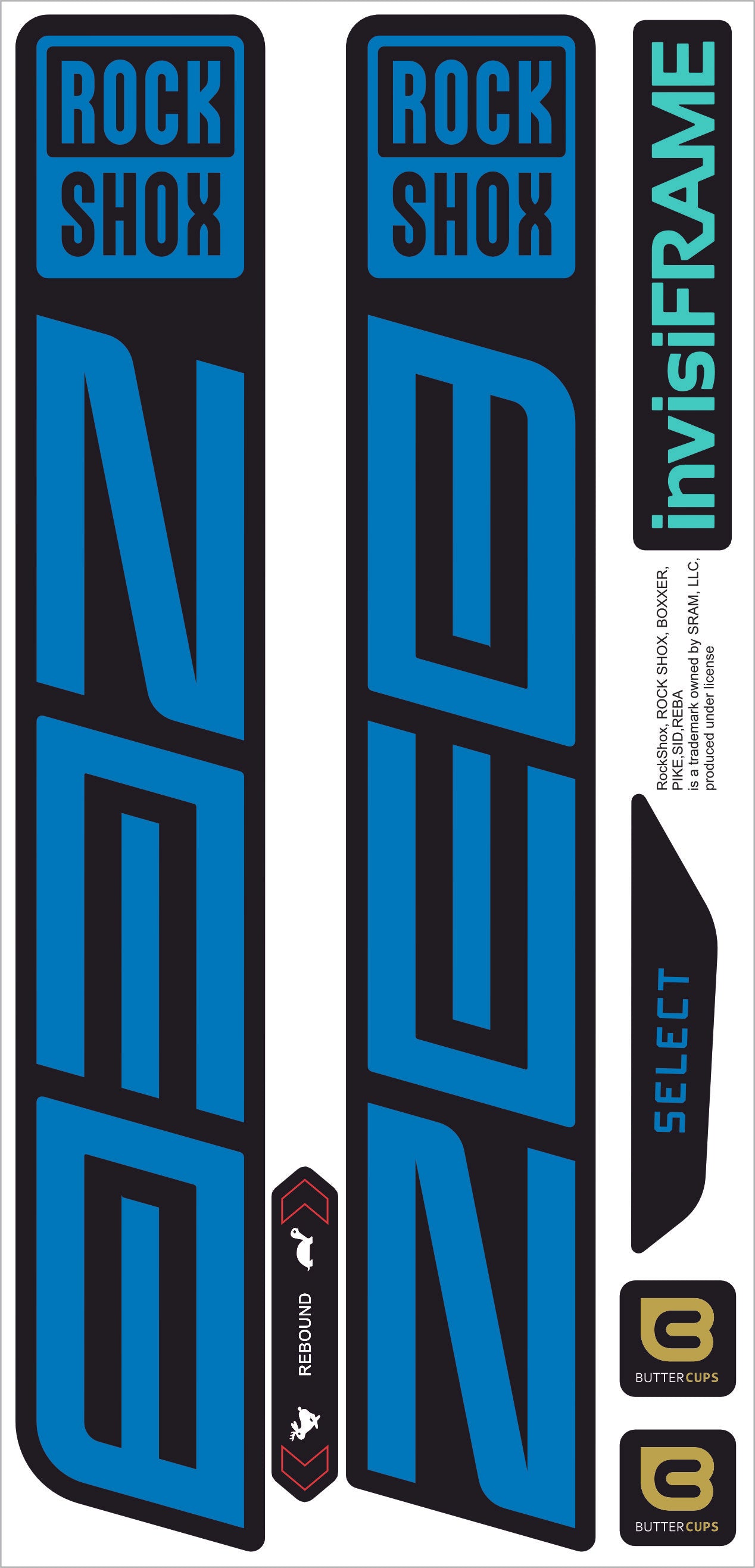 Rock Shox ZEB Select 2027 Decals