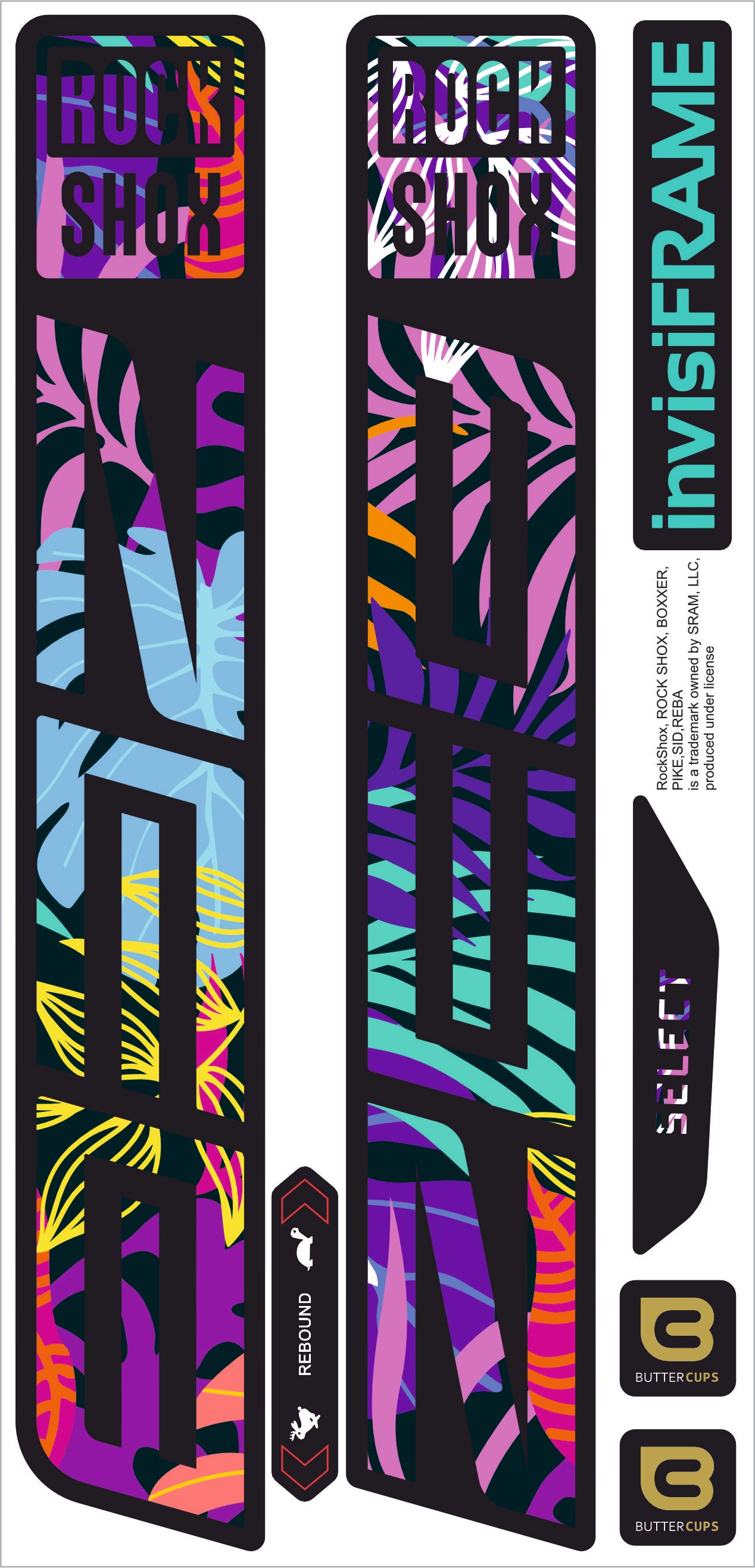 Rock Shox ZEB Select 2027 Decals