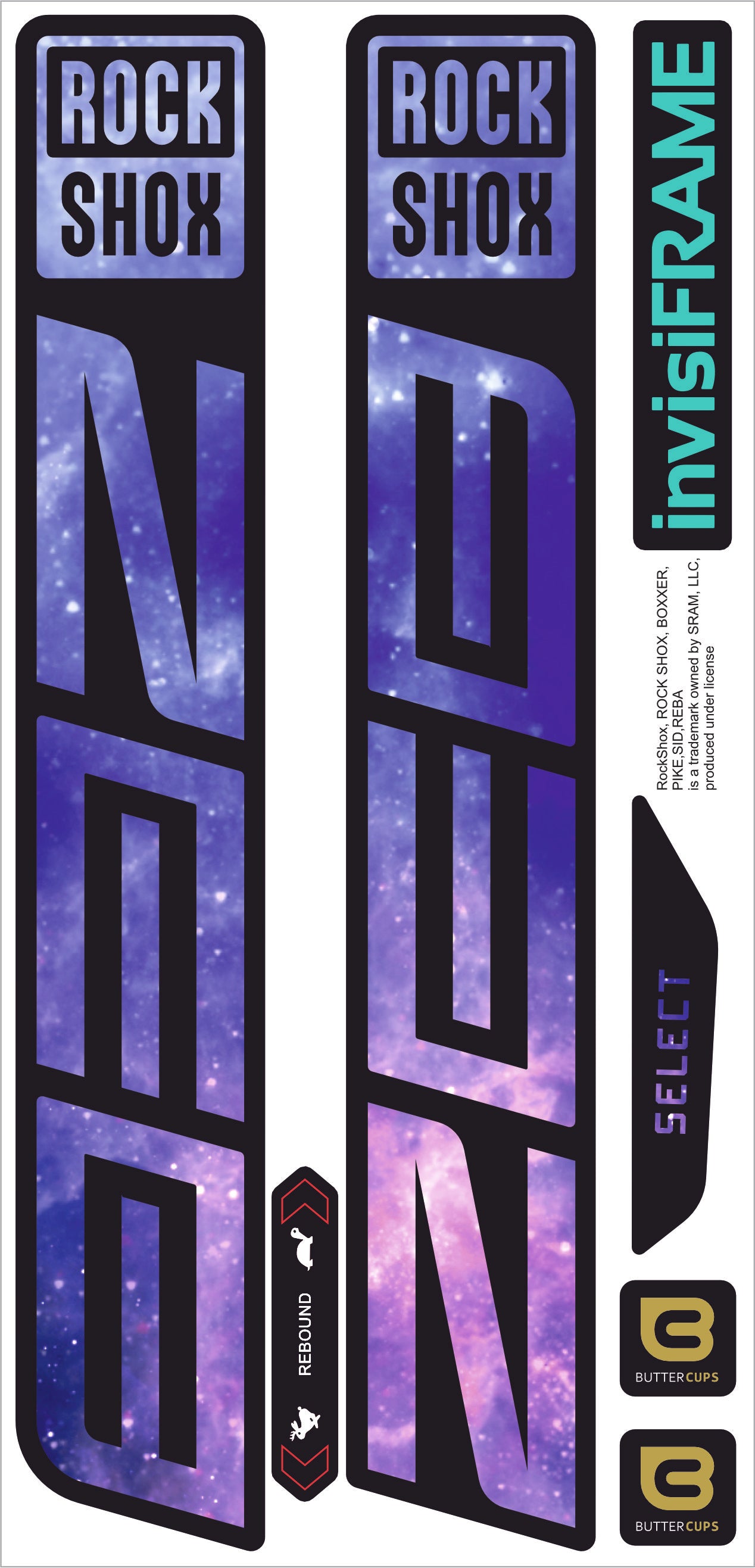 Rock Shox ZEB Select 2027 Decals