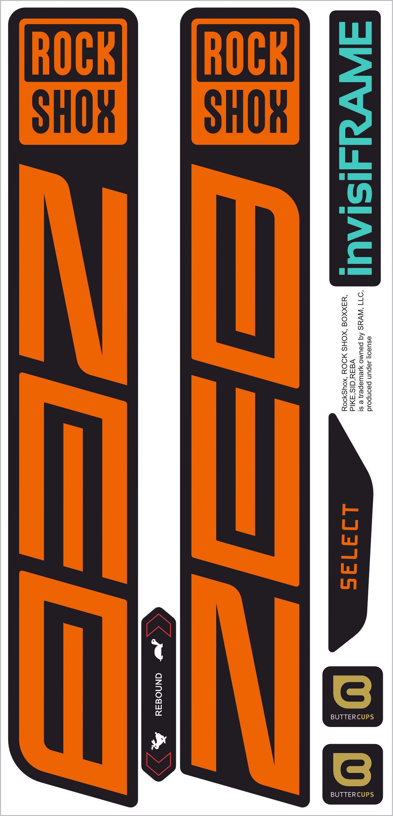 Rock Shox ZEB Select 2027 Decals