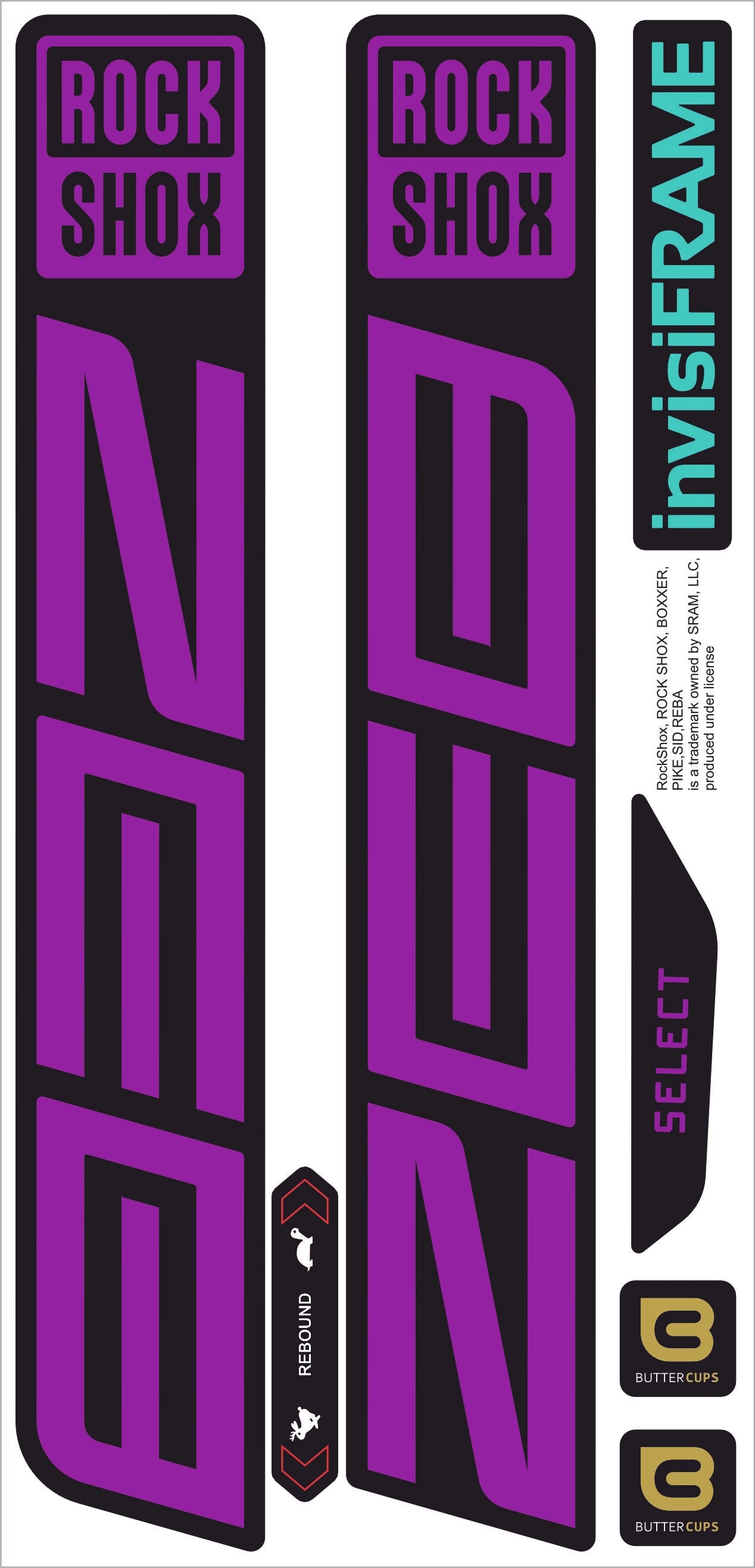 Rock Shox ZEB Select 2027 Decals