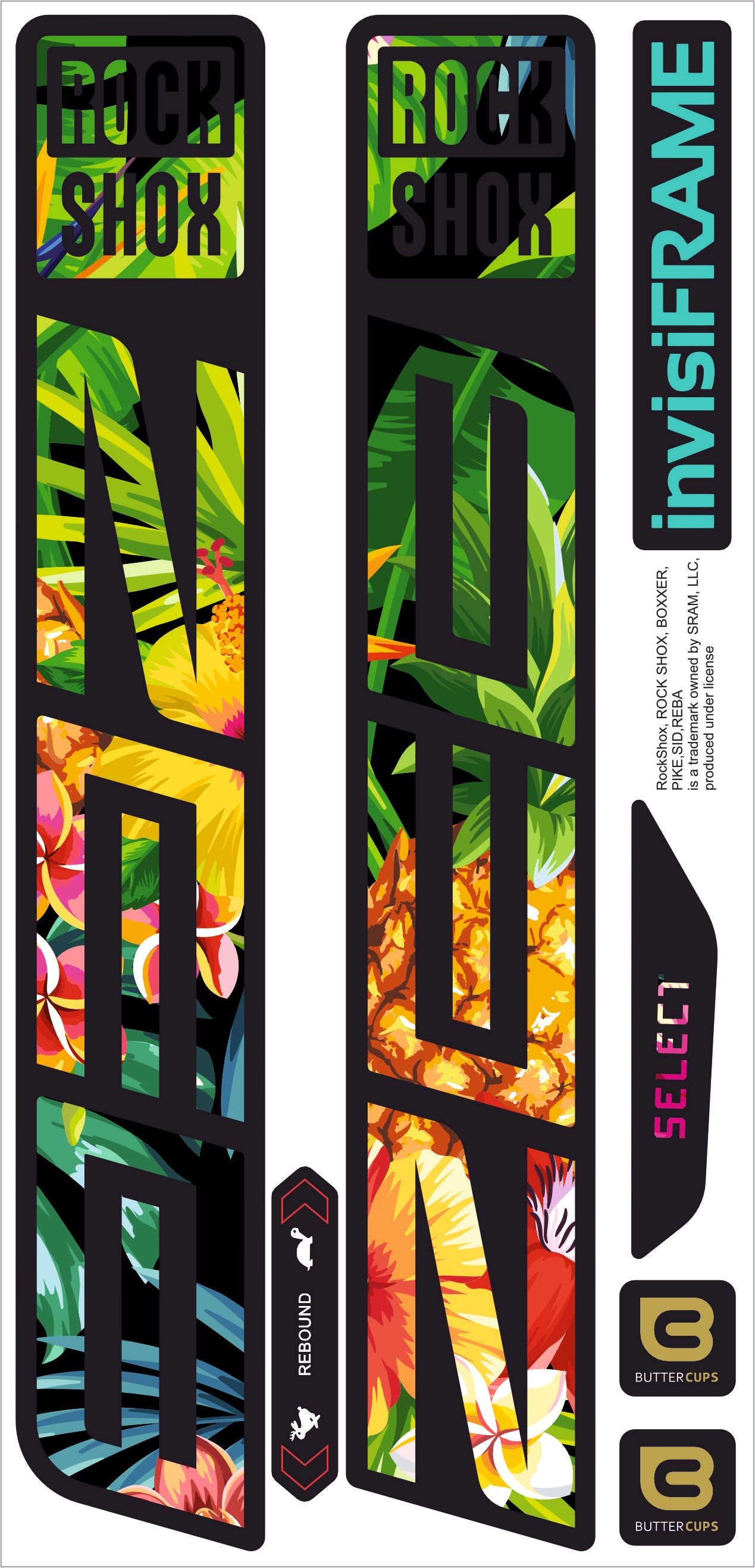 Rock Shox ZEB Select 2027 Decals