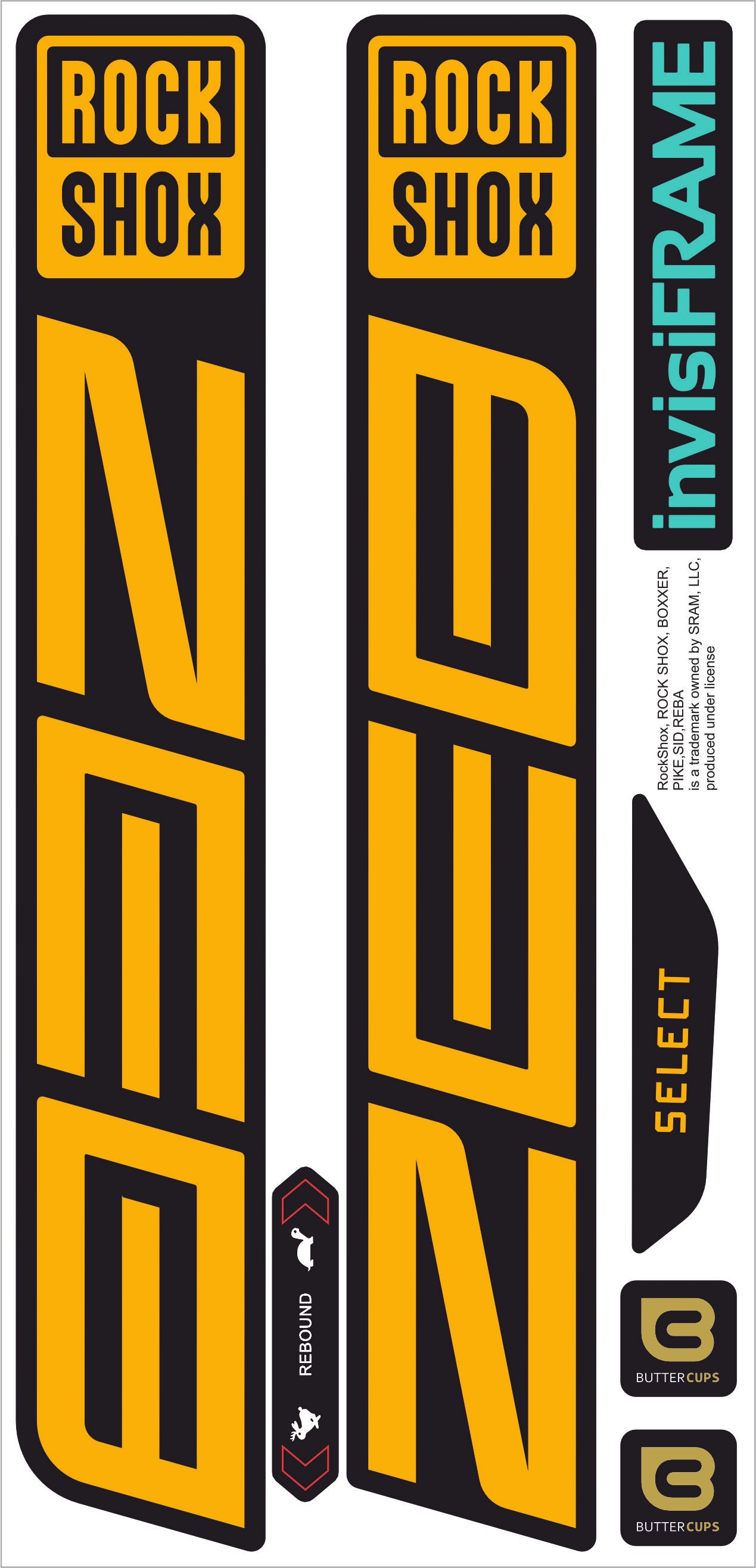 Rock Shox ZEB Select 2027 Decals