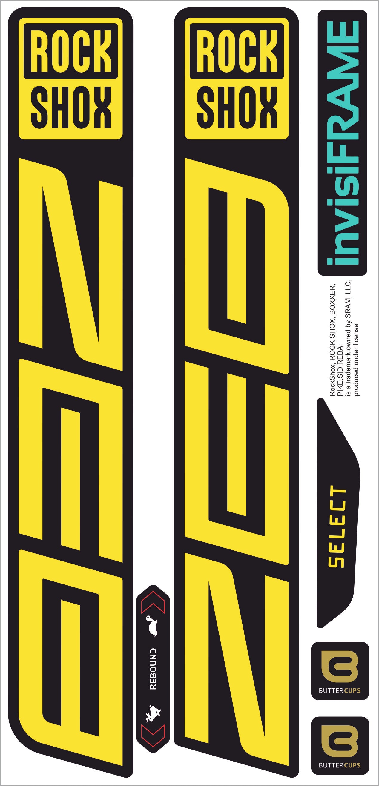 Rock Shox ZEB Select 2027 Decals