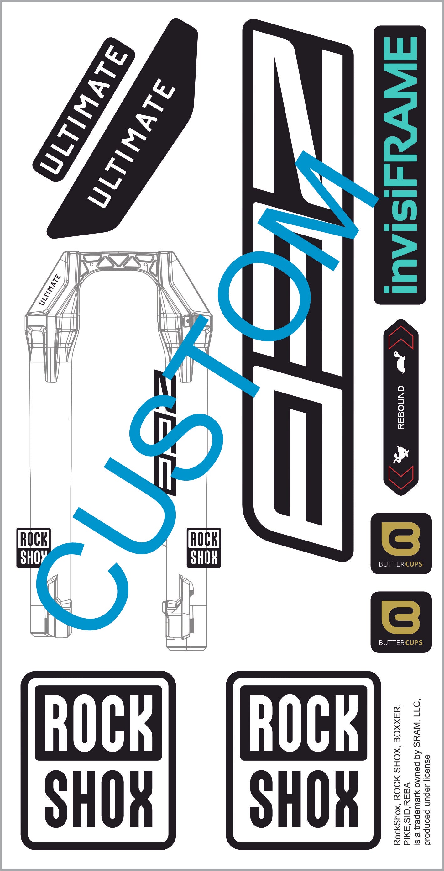 Rock Shox ZEB Ultimate 2027 Decals