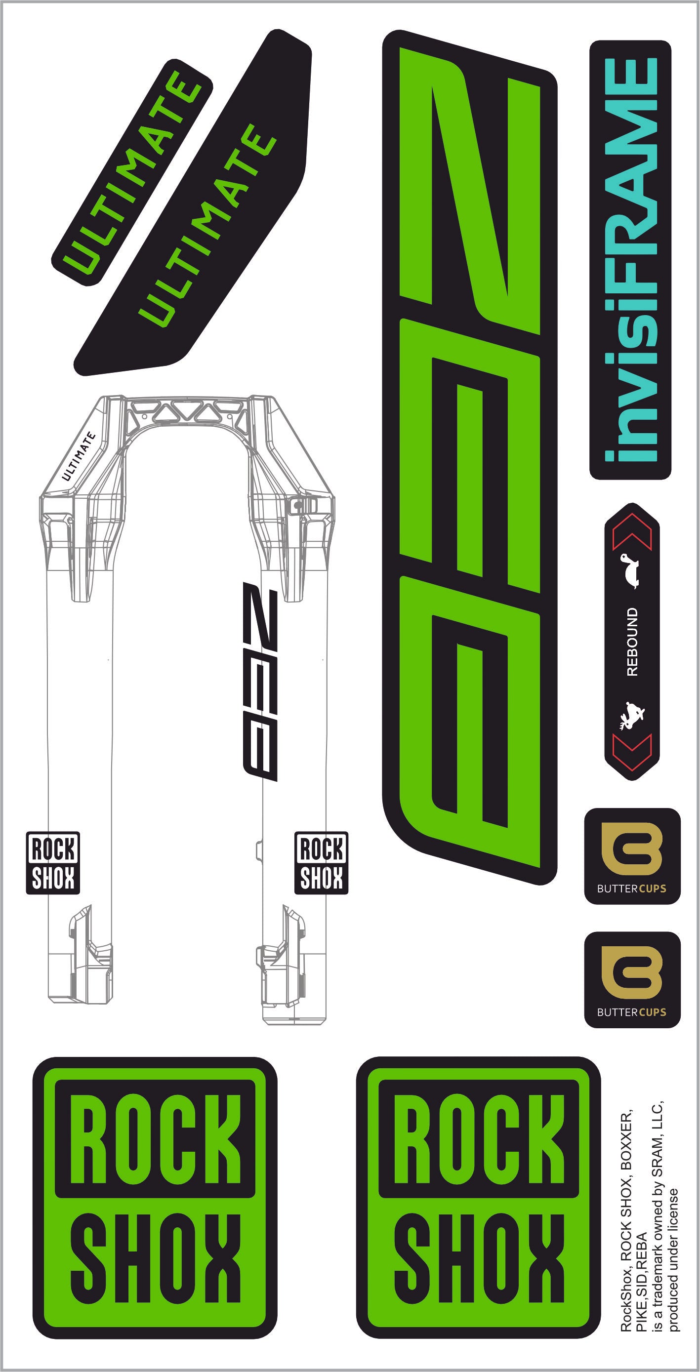 Rock Shox ZEB Ultimate 2027 Decals