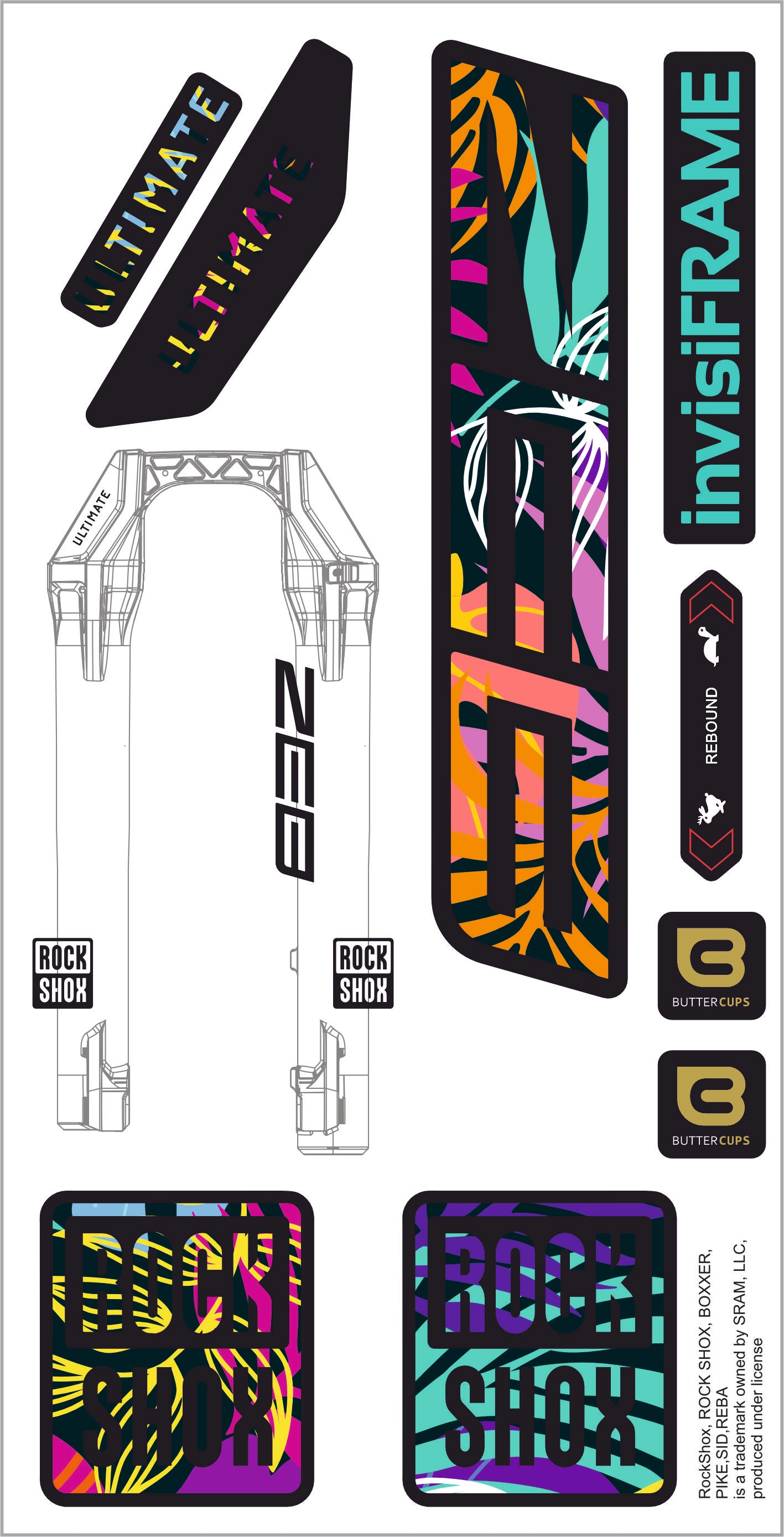 Rock Shox ZEB Ultimate 2027 Decals