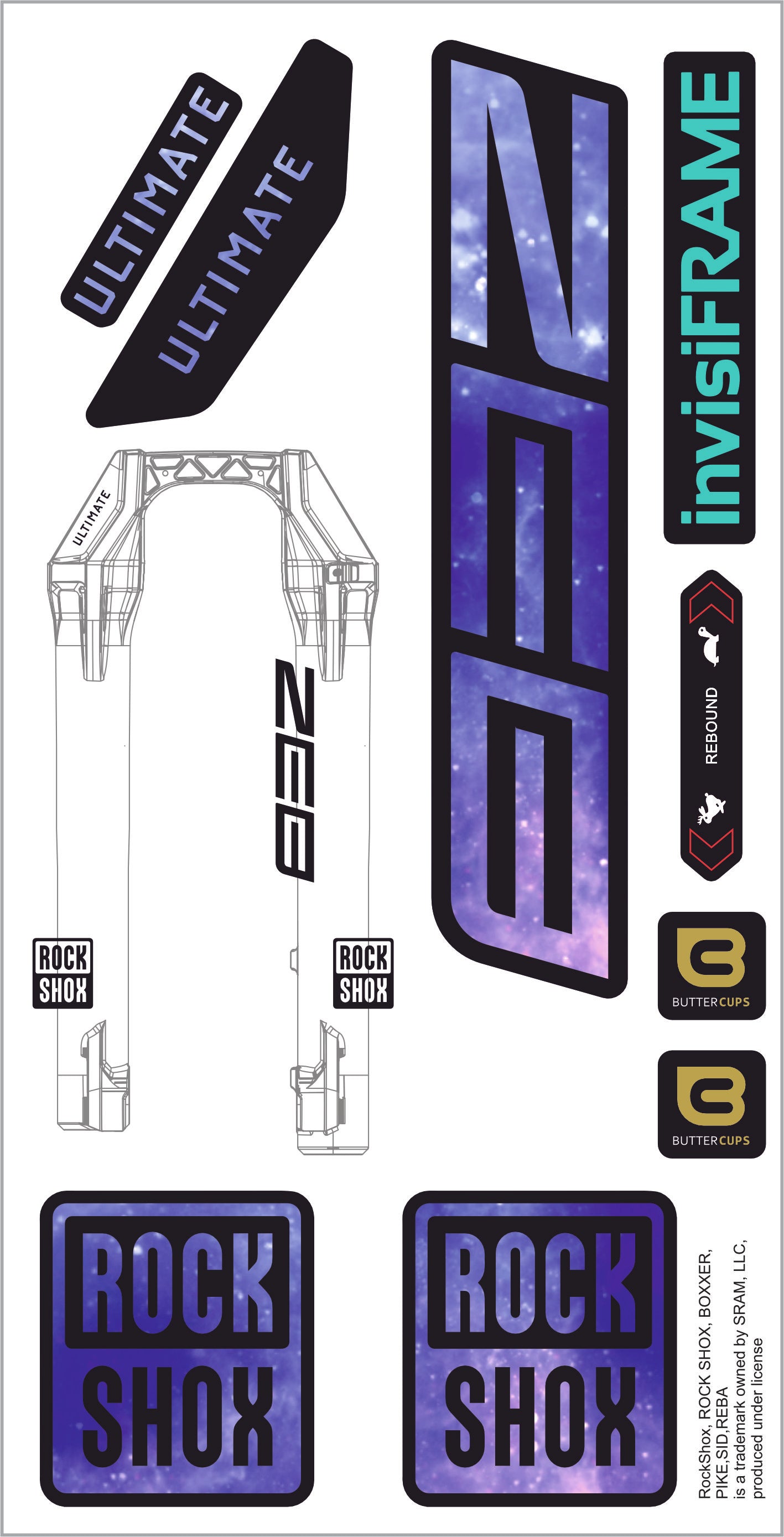 Rock Shox ZEB Ultimate 2027 Decals
