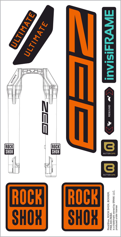 Rock Shox ZEB Ultimate 2027 Decals