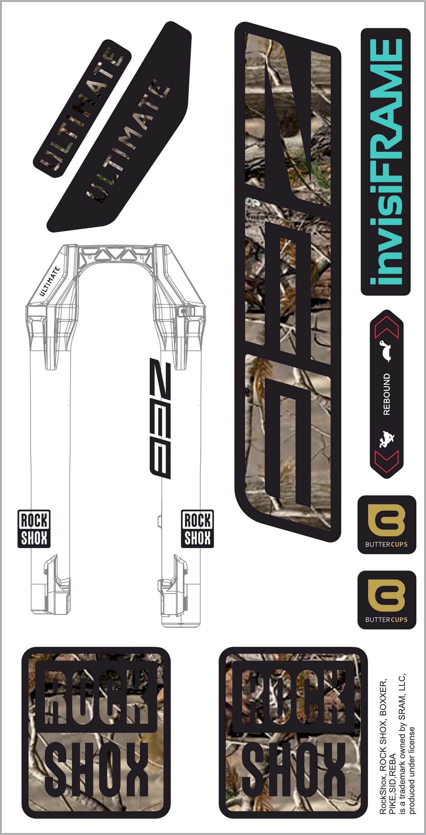 Rock Shox ZEB Ultimate 2027 Decals