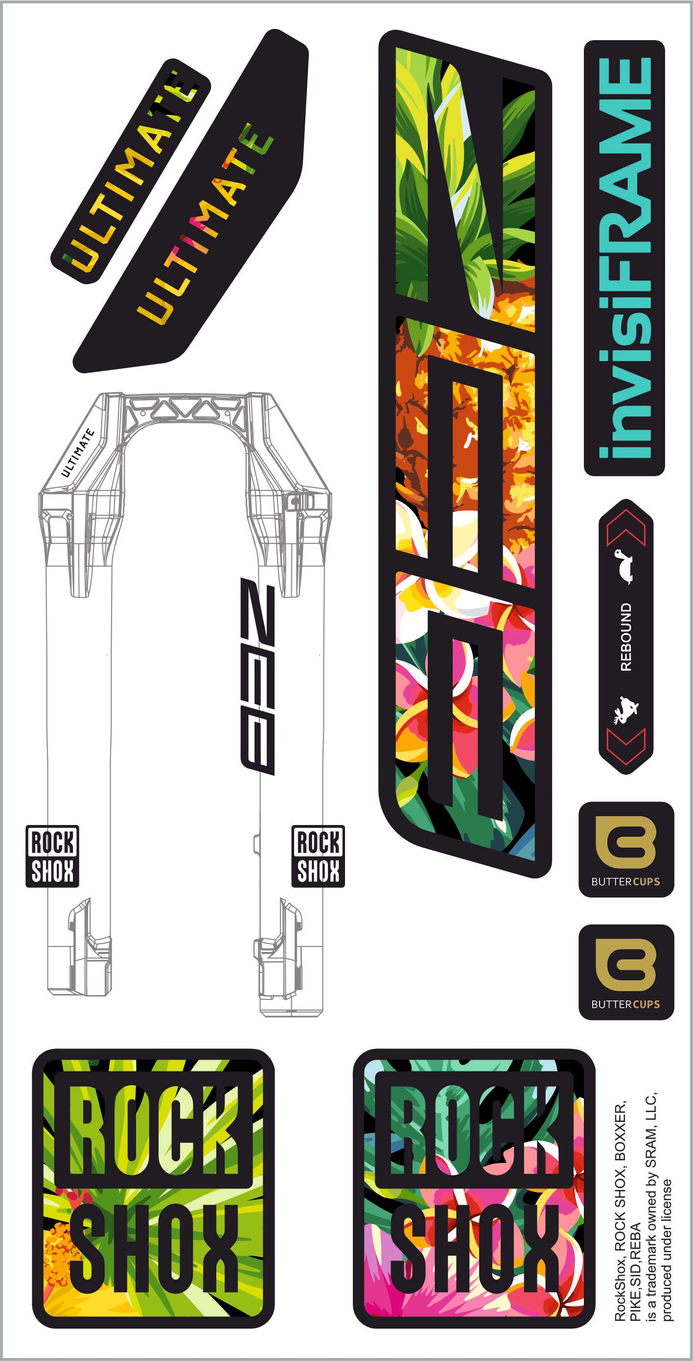 Rock Shox ZEB Ultimate 2027 Decals