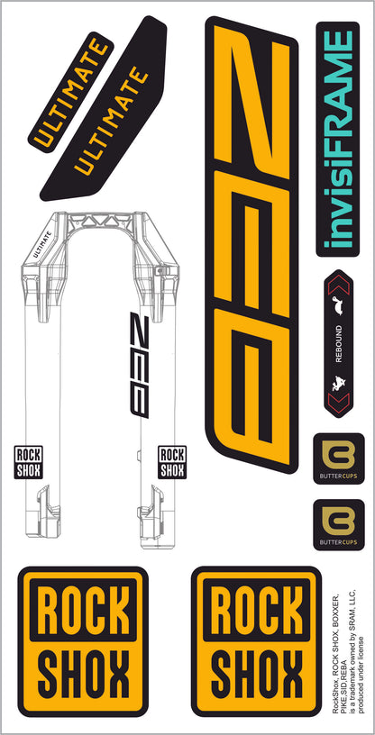 Rock Shox ZEB Ultimate 2027 Decals
