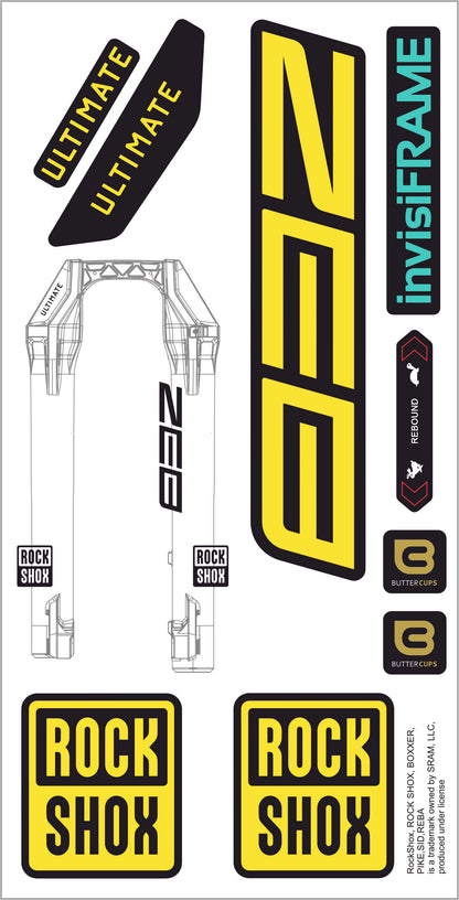 Rock Shox ZEB Ultimate 2027 Decals
