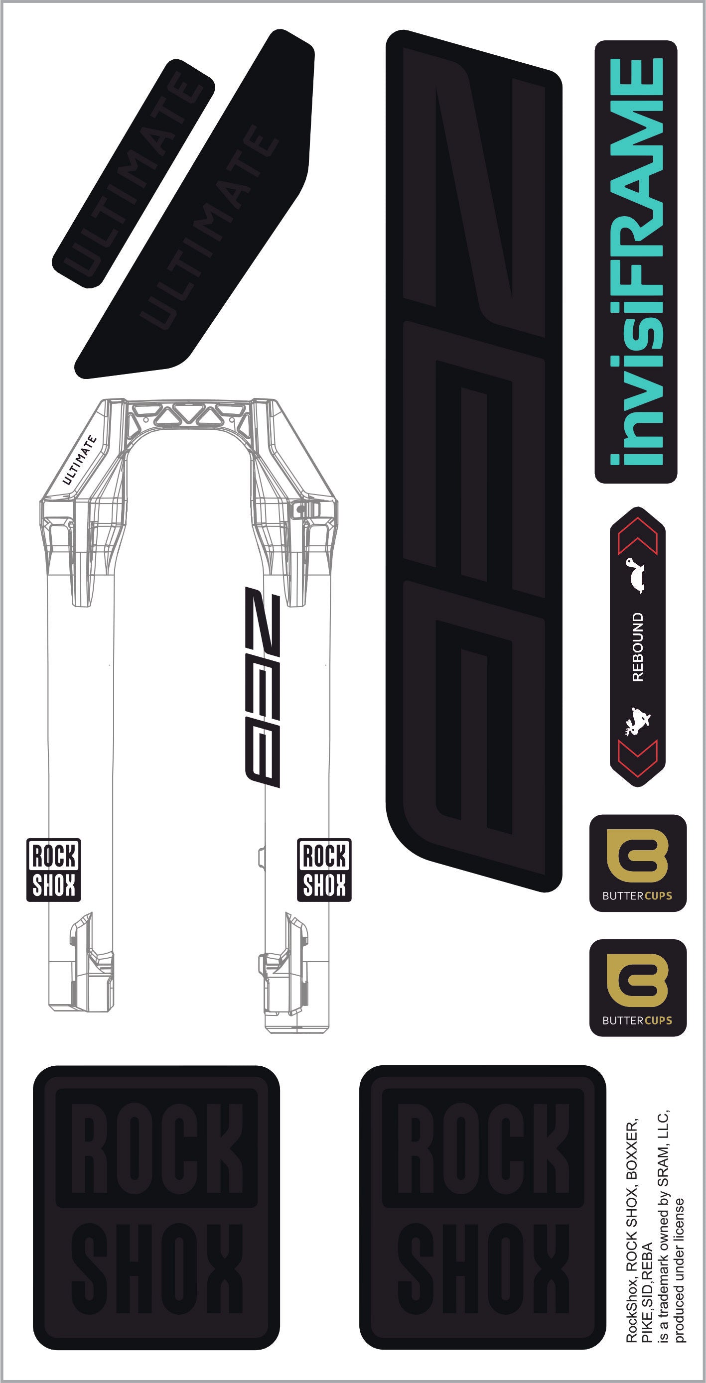Rock Shox ZEB Ultimate 2027 Decals