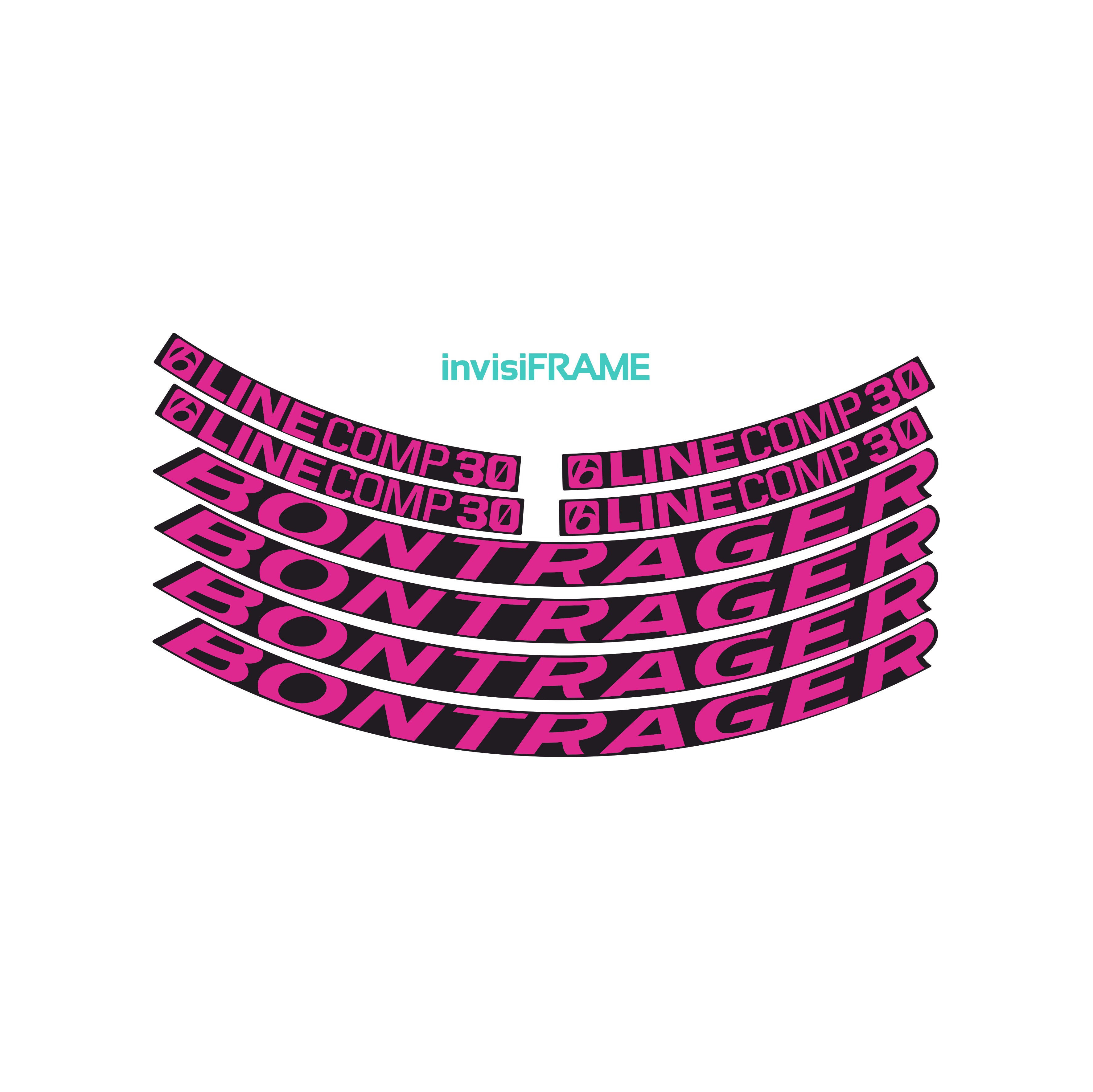 Bontrager Line Comp 30 Decals x2 Wheels | invisiFrame Custom Decals ...