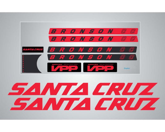 Santa Cruz Bronson CC 2017 Decals