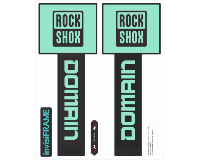 Rock Shox Domain Gold Black 2025 Decals