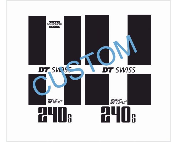 DT Swiss 240 Boost Hub Decals