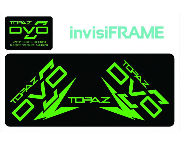 DVO TOPAZ Straight Air Rear Shock Decals 2021/22/23