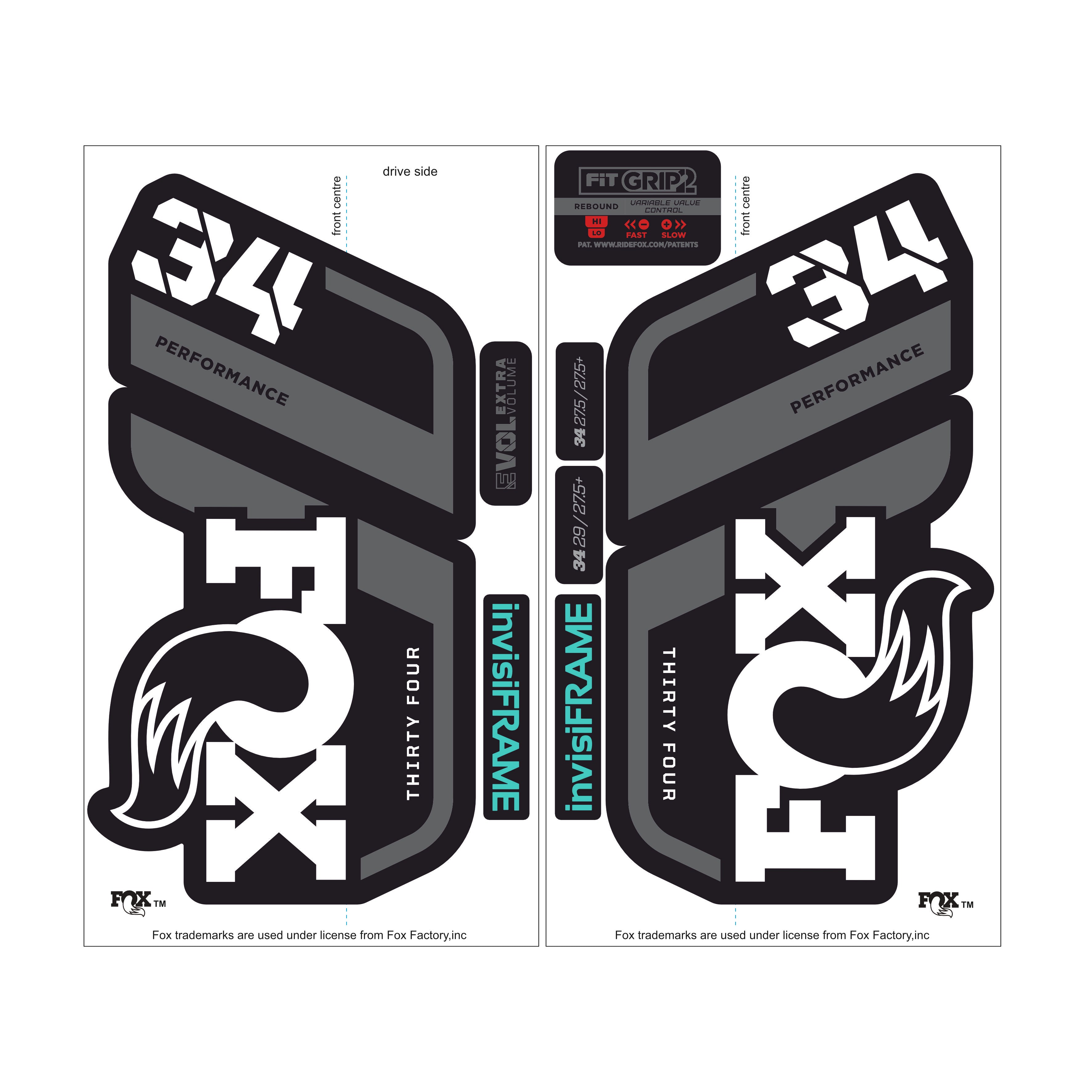 Fox 34 Performance 2021 Decals – invisiframe