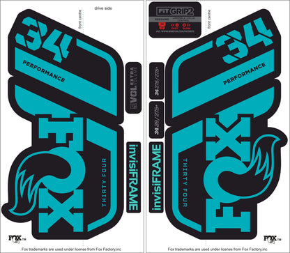 Fox 34 Performance 2021 Decals