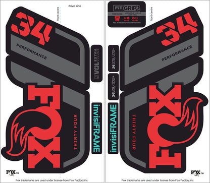 Fox 34 Performance 2021 Decals